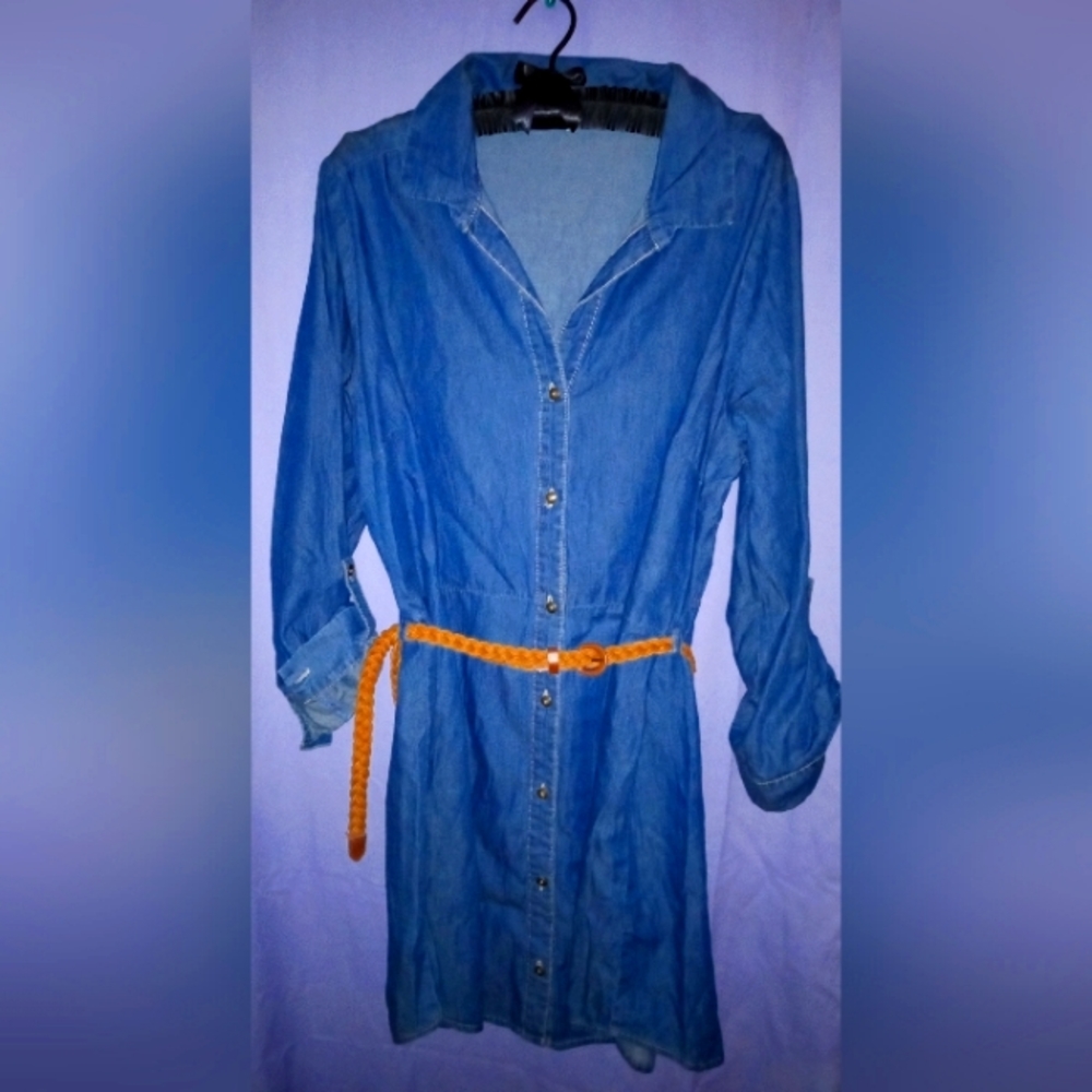 Derek Hart Plus denim dress